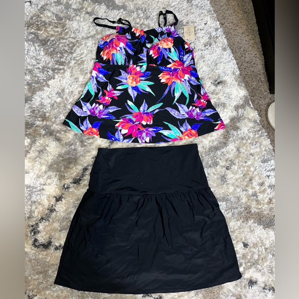 NWT Tankini & swim skirt